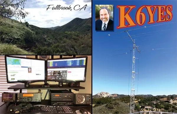 K6YES Station and Antennas QSL